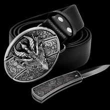 Load image into Gallery viewer, 🔥LAST DAY 50% OFF🔥Fashion Punk Genuine Leather Belt With Knife