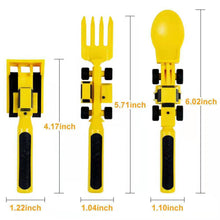 Load image into Gallery viewer, 【LAST DAY SALE】Kids' Construction Plate and Utensil Set