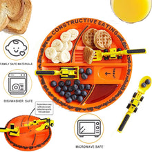 Load image into Gallery viewer, 【LAST DAY SALE】Kids' Construction Plate and Utensil Set