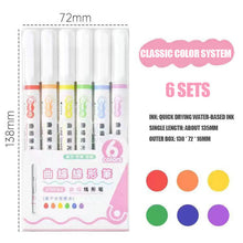 Load image into Gallery viewer, 【💖BEST GIFTS FOR KIDS】Dual Tip Pens with 6 Different Curve Shapes Fine Tips