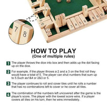 Load image into Gallery viewer, Shut The Box Board Game 【Pre-Holiday Sale 50% OFF】