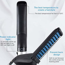 Load image into Gallery viewer, Mens Hair & Beard Straightening Comb Stylizer
