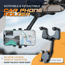 Load image into Gallery viewer, Rotatable and Retractable Car Phone Holder