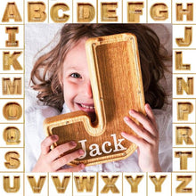 Load image into Gallery viewer, π₯ Last Day Promotion - Wooden Letter Piggy Bank - Gift For Kids