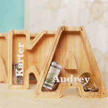 Load image into Gallery viewer, π₯ Last Day Promotion - Wooden Letter Piggy Bank - Gift For Kids