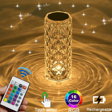 Load image into Gallery viewer, 【LAST DAY SALE】Touch Control Rose Crystal Lamp