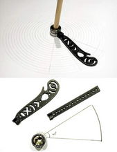 Load image into Gallery viewer, Mandala Drawing Ruler/Protractor