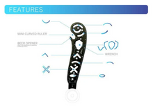 Load image into Gallery viewer, Mandala Drawing Ruler/Protractor