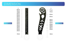 Load image into Gallery viewer, Mandala Drawing Ruler/Protractor