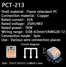 Load image into Gallery viewer, Push-In Terminal Block Wire Connector