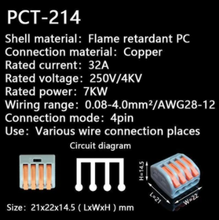 Load image into Gallery viewer, Push-In Terminal Block Wire Connector