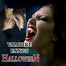 Load image into Gallery viewer, Retractable Halloween Vampire Fangs