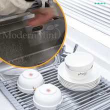 Load image into Gallery viewer, Portable Rolling Dish Rack