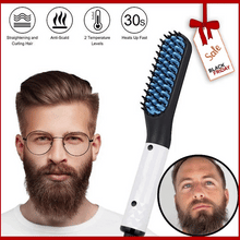 Load image into Gallery viewer, Mens Hair & Beard Straightening Comb Stylizer