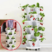 Load image into Gallery viewer, Flower Tower™ Vertical Stacking Plant Pots