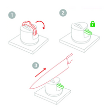 Load image into Gallery viewer, KnifeCare™ Suction Cup Knife Sharpener