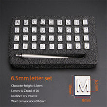 Load image into Gallery viewer, Leathercraft Letter Stamp Kit