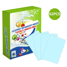 Load image into Gallery viewer, Natural Laundry Detergent & Spray Sheets - 62pcs 【Limited Time Sale- 50% OFF】