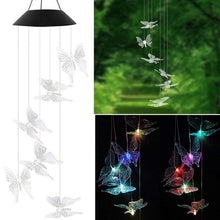 Load image into Gallery viewer, 50% OFF LED Solar Powered Butterfly Wind Chimes