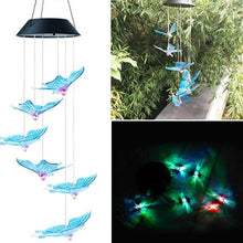 Load image into Gallery viewer, 50% OFF LED Solar Powered Butterfly Wind Chimes