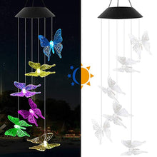 Load image into Gallery viewer, 50% OFF LED Solar Powered Butterfly Wind Chimes