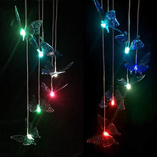 Load image into Gallery viewer, 50% OFF LED Solar Powered Butterfly Wind Chimes