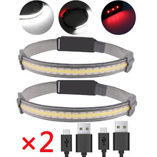 Load image into Gallery viewer, Lightweight Wide Beam LED Headlamp