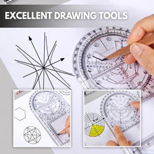 Load image into Gallery viewer, Multifunction Drawing Ruler