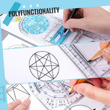 Load image into Gallery viewer, Multifunction Drawing Ruler