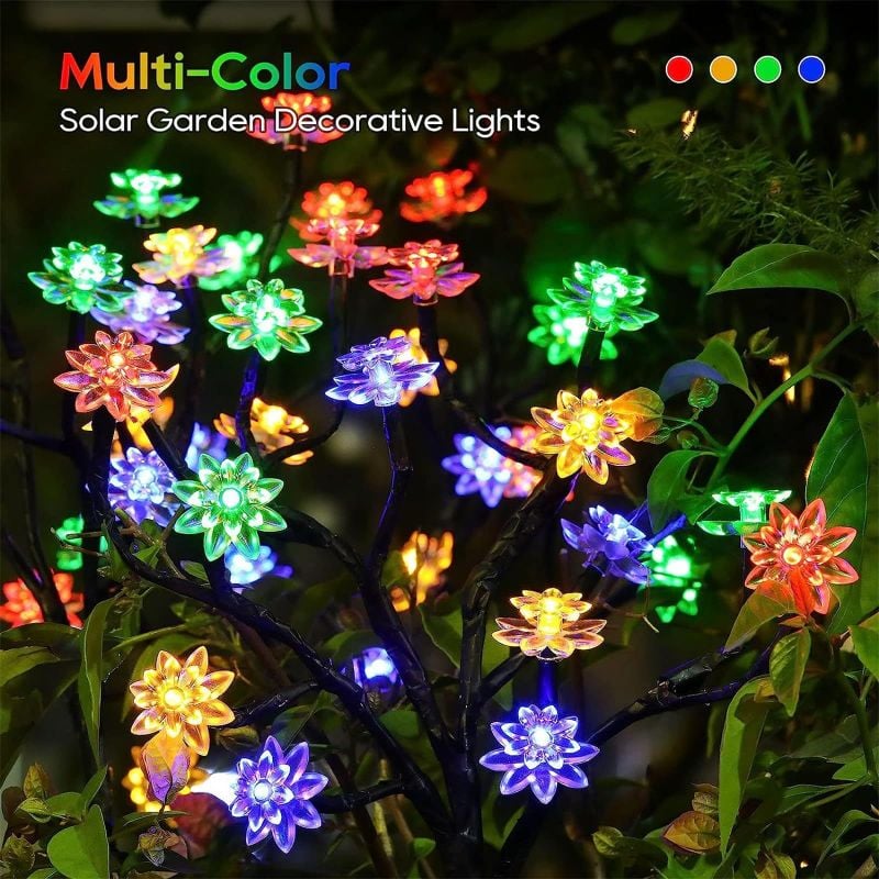 【LAST DAY SALE】Waterproof Cherry Blossom Solar Garden Lights