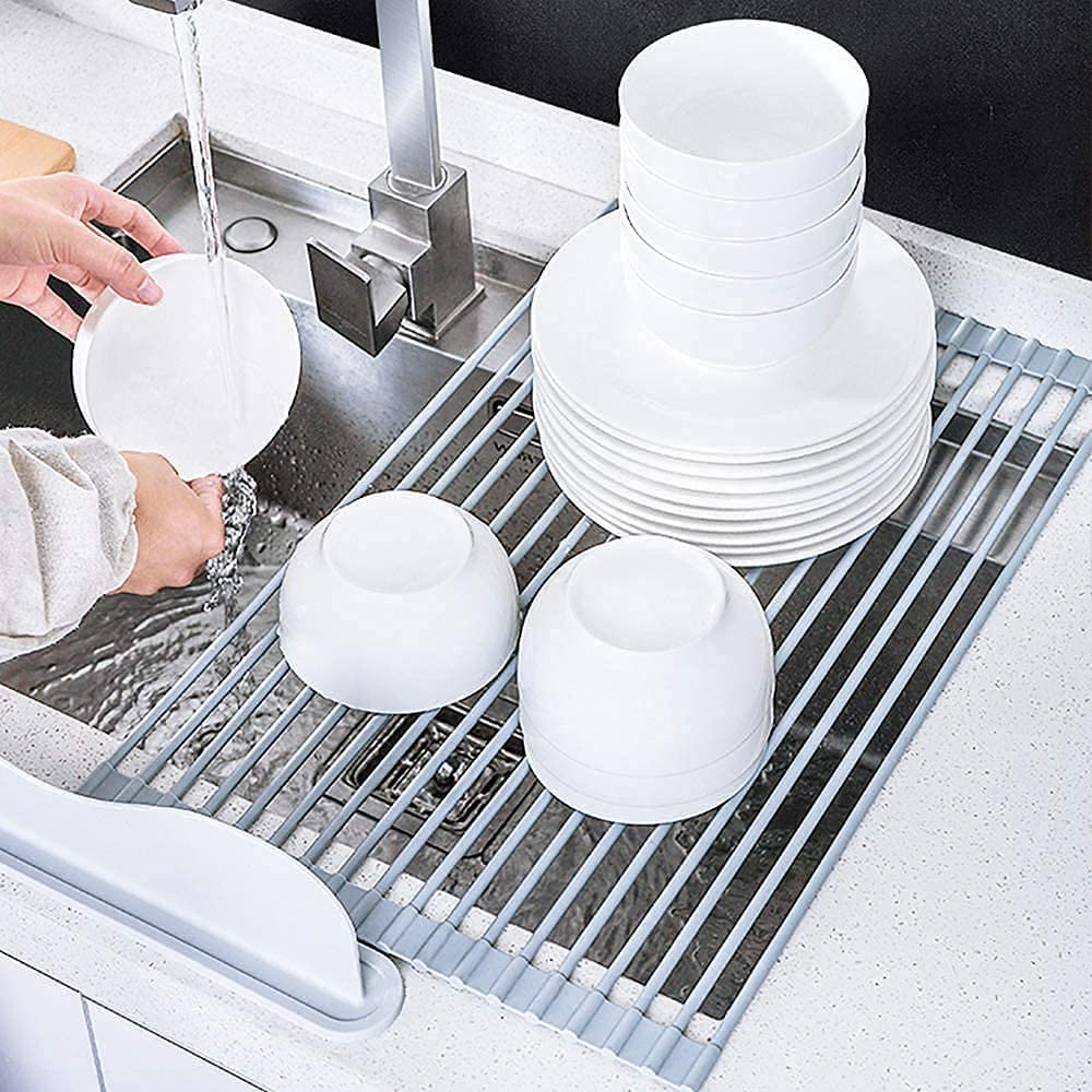 Food Roller Rack ModernMint™ Portable Rolling Dish Rack – CraftyUplift