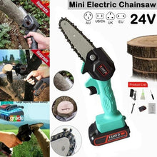 Load image into Gallery viewer, 【PRE-HOLIDAY SALE】 - Rechargeable 24V Lithium Chainsaw
