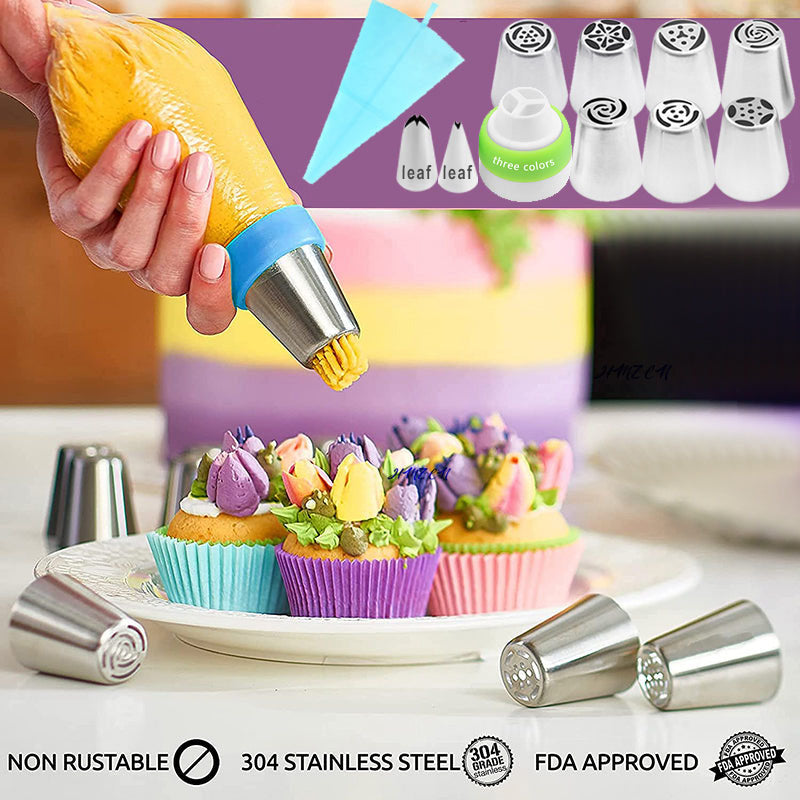 【50% OFF】Decorative Cake Nozzle Set (11pcs)