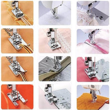 Load image into Gallery viewer, Sewing Machine Presser Foot Kit - 32 Pcs with Instruction Manual And Bonus Adapters
