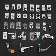 Load image into Gallery viewer, Sewing Machine Presser Foot Kit - 32 Pcs with Instruction Manual And Bonus Adapters
