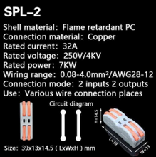 Load image into Gallery viewer, Push-In Terminal Block Wire Connector
