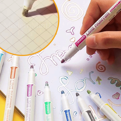 Double Line Magic Shimmer Markers 【50% OFF】 – CraftyUplift
