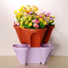 Load image into Gallery viewer, Flower Tower™ Vertical Stacking Plant Pots
