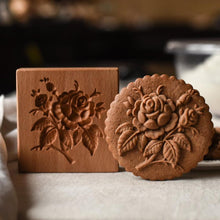 Load image into Gallery viewer, Handmade Wooden Cookie Molds
