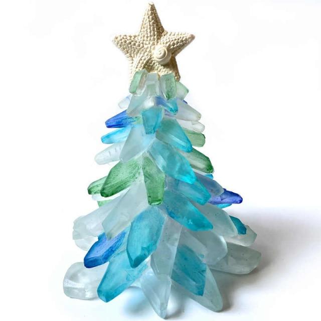 Sea Glass Christmas Tree